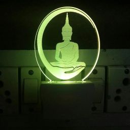 3D Acrylic Gautama Buddha Design Night LAMP Night Lamp-image-46