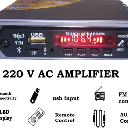 MINI MP3 PLAYER 220 VOLT AC AMPLIFIER BLUETOOTH RECEIVER 20 W AV Power Amplifier-13