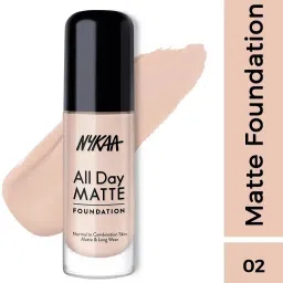 All day matte foundation (Vanilla 02) 30ml Foundation-image-15