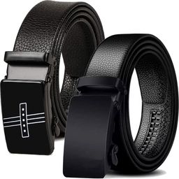 provogue Men Casual Black Synthetic Belt-picture-5
