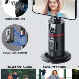 EVAAENTERPRISES P02 Stabilizer Auto Face Tracking Tech 2 Axis Gimbal for Mobile, Camera image 4