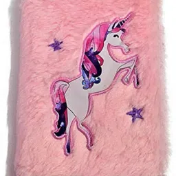 Designer & Cute Pink Plush Unicorn Diary | Return Gift | Birthday Gift A5 Diary Ruled 160 Pages-image-8