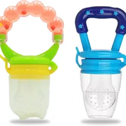 New Born Baby Pacifier With Rattle Handle Silicone Safe Fresh Fruit Feeder Soother-16