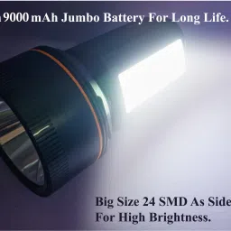 trx 4 km long range blinker led multi mode superbright 350W jumbo kisan torch light Torch image 5