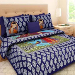 130 TC Cotton Double Printed Flat Bedsheet-image-14