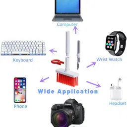 Nexshop ™ 5 in 1 Keyboard Cleaning Brush Kit Soft Brush, Keyboard Cleaner Dust Remover for Computers, Gaming, Laptops, Mobiles image 4