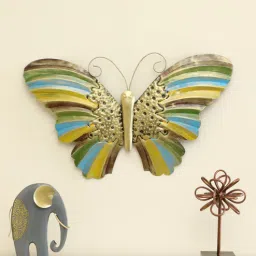 vedas Iron Butterfly Multicolour Animals and Birds Wall Art-picture-47