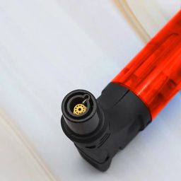 trustship Windproof Turbo Jet Flame Cigarette Lighter with Stand, Flame Lock Button and Flame Adjustable Button | Red In Color, Refillable Butane Gas Pocket Lighter image 4