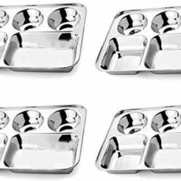 pack of 4 bhojan thal Sectioned Plate-image-51