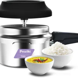 Preethi 4.5L Triply Outerlid Pressure Cooker with Spill Splash Shield (PC 038) 4.5 L Induction Bottom Pressure Cooker-image-18