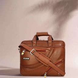 Men Tan Messenger Bag - Extra Spacious-image-70