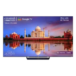 Croma CREL075UGB024601 190 cm (75 inch) 4K Ultra HD Mini LED Google TV with Dolby Vision IQ and Dolby Atmos-23