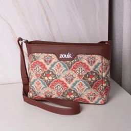 Multicolor Women Sling Bag Mughal Art Multicolor Harmony Sling Bag-image-1