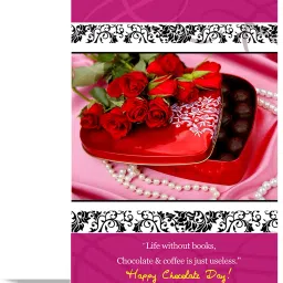Life without Chocolate Day Valentines Day Greeting Card Greeting Card-image-29