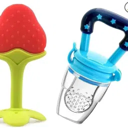 Baby Teething Toys & Natural Fruit Shape Teether for Baby with Fruit Nibbler Teether-picture-28