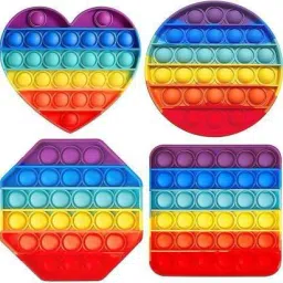 Pop It Push Pop Bubble Push Bubble Pop its Pop Toys For Kids Fidget Toys For Kids Stress Relief Tools For Adults Pop It Set Of 4 Poppit Pack Of Four Poppet Toy Popit Game [ Heart,Square,Octagon,Round ]-7
