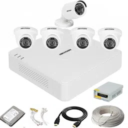 HIKVISION 8 Channal HD DVR 1080p 1Pcs,Outdoor Camera 1Pcs,Indoor 4Pcs,1 TB Hard Disk, Security Camera-picture-7