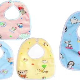 Baby Button Bibs Apron for Waterproof2302-image-2