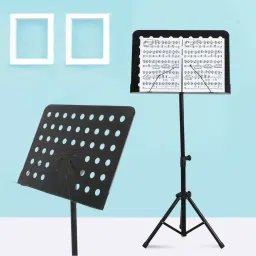 techtest High Quality New Designed Adjustable Music Holder Sheet Music Stand Little Music Stand Notation Stand, Music Stand, Music Book Stand, ( Stand GH511 (Metal) ) image 4