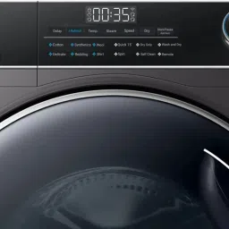haier 10.5 kg Fully Automatic Front Load with In-built Heater Black image 2