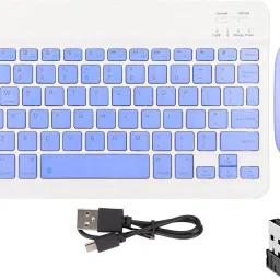 FKU Wireless Keyboard & Mouse For Android Windows PC Tablet Combo Set-image-1