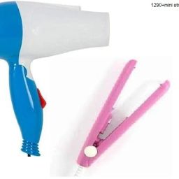 POCKETFRIENDIES 1290 HAIR DRYER AND MINI STRAIGHTENER (MULTICOLOR) BB228 Personal Care Appliance Combo-image-98
