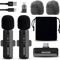 moozmob Wireless Microphones with Noise Cancellation for Video Recording Mobile Vlogs Microphone-picture-38