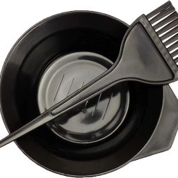 2 Pcs Hair Coloring Dyeing Kit Brush with Bowl Color Mixing Bowl Set Black Hairdye Mixing Bowl-image-15