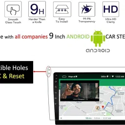 Cave Tempered Glass Guard for Universal Applicable For All 9Inches Car Android Stereo Player image 2