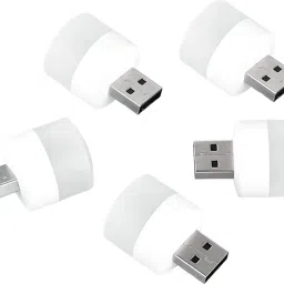 BZILO USB Mini Led Bulb Pack of 5 New USB MINI BULB LIGHT WITH CONNECT ALL MOBILE WALL CHARGER(PACK OF 5) Laptop Accessory-41