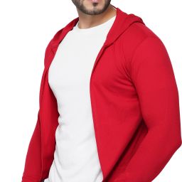 Men Straight Full Sleeve Red Shrug-image-32