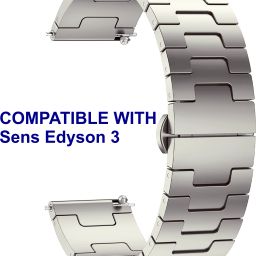ACM WSM37Y20TT3119 Watch Strap Metal Steel 20mm for Sens Edyson 3 Smartwatch Belt Titanium Smart Watch Strap-36