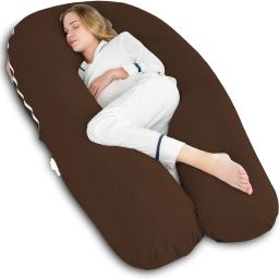 Luxurious Imported Microfibre Solid Pregnancy Pillow Pack of 1-image-16