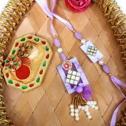 Bhaiya Bhabhi K4000083 Assorted, Pearl Chawal Roli Pack, Lumba, Rakhi Set-image-56