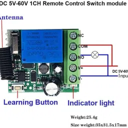 houseofcommon QUALITY Module RF 433MHZ DC 12V Transmitter Switch Micro Controller Board Electronic Hobby Kit image 3
