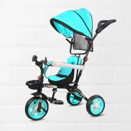 TRICYCLE WITH CANOPY SINGLE STORAGE BASKET WITH PARENTAL HANDLE TRICYCLE FOR KIDS 2-5 YEARS|90% ASSEMBLED TRICYCLE Tricycle-image-26