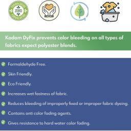kadam DyFix (300g) Fabric Care Solution, Dye Fixative Agent, 2 Bottles (150g each) image 3