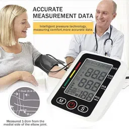 MCP BP 112 Digital BP Blood Pressure Monitor With USB Charging Port Irregular Heartbeat and Pulse Indicator Heart Mate Talking 112 Bp Monitor image 3