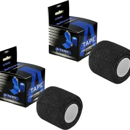 Cohesive Crepe Bandage Black (Reusable & Waterproof, 5 cm X 4.5 Mtr) Self Adhesive Crepe Bandage-25