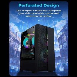 ZEB Gaming Dreamer Core i5-6th Generation processer/ DDR-4 (16 GB RAM/ONBORD Intel® HD 2GB Graphics 530 Graphics/512 GB SSD Capacity/Windows 11 Pro/ONBORD 2 GB Graphics Memory) Gaming Tower with MS Office-14