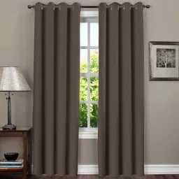 213 cm (7 ft) Polyester Blackout Door Curtain (Pack Of 2)-image-64
