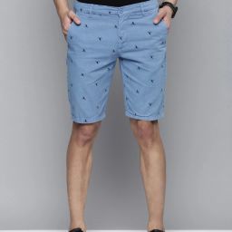 Solid Men Blue Casual Shorts-image-108