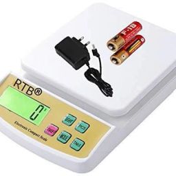 RTB Electronic Digital 1Gram-10 Kg Weight Scale Lcd Kitchen Weight Scale Machine Measure for measuring fruits,shop,Food,Vegetable,vajan,offer,kata,weight machine Weighing Scale for grocery,kata,taraju,shop,computer kata,tarazu,jewellery,sabzi, Weighing scale (White) (adaptor included) Digital Kitchen Weighing Machine Multipurpose Electronic Weight Scale with Backlit LCD Display for Measuring Food, Cake, Vegetable, Fruit Weighing Scale (White) Weighing Scale-image-75