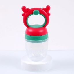 Baby Fruit Feeder Pacifier 100% Food Grade Silicone Deer Shape Cap Feeder-image-2