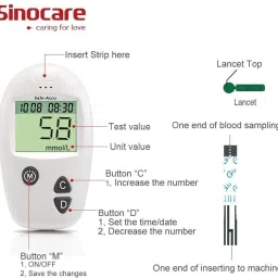 sino care Safe-Accu Glucometer image 3