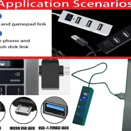 ANJO Keyboard-Wireless Mouse-Pad-2.0 Hub-3in1 Cleaner-OTG 2 in 1-Ext 1.5m-LED-Skin Combo Set image 3