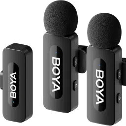 BY-V20 2.4 ghz Omnidirectional Wireless System with 2 Transmitters. Microphone-1