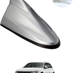 Unique New Design Shark Shape Waterproof Silver Shinny Antenna For Car-272 Universal Silver Waterproof Car Roof Shark Antenna-272 Satellite Vehicle Antenna-image-78