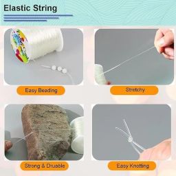 weariton 1.0 mm Elastic Rope Cord String for Bracelet / Jewellery Making (1 Roll) image 3