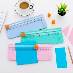 yung minds Paper Cutter, A5 Mini Portable Cutting Machine Cutter for Cards, Paper, Photos Rubber Grip Hand-held Paper Cutter-picture-42